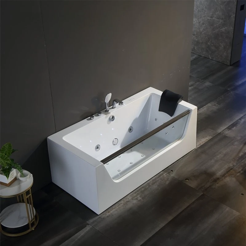 Customized High-End Deep Soaking SPA Tub, Super Luxury Outdoor Hot Tub with Stylish Glass Pillows & Custom Design