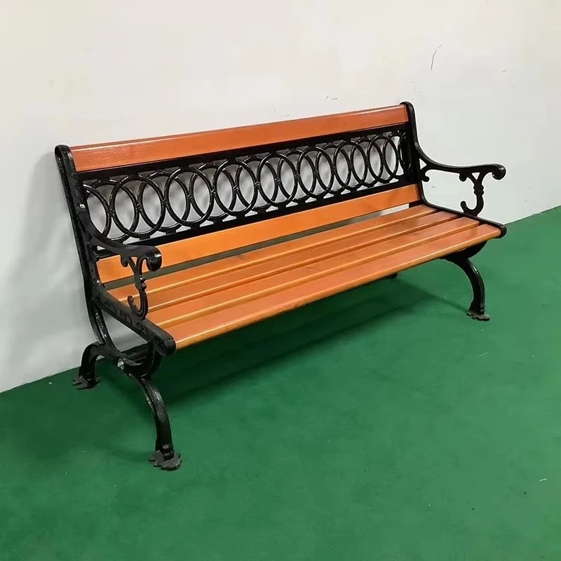 Athens Urban Bench Furniture Cast Aluminum Patio Park Outdoor Benches with Vintage Vine Pattern