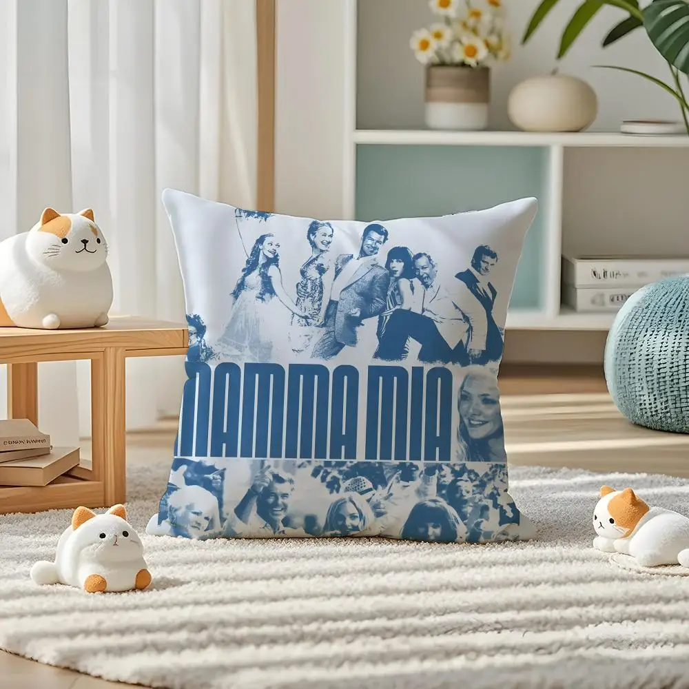 M-Mamma M-Mia MOIVE Pillow Case Pillow Case Plush Fabric Soft Double Sided Print Home Sofa High Quality Cushion