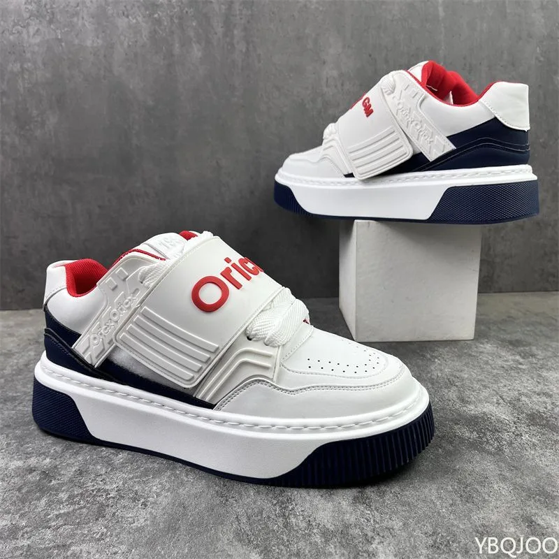 Duże Rozmiary Wiosenno-Jesienne Modne Nowe Stylowe Uniwersalne Buty Męskie Uniwersalne Lekkie Sportowe Buty Męskie na Grubej Podeszwie