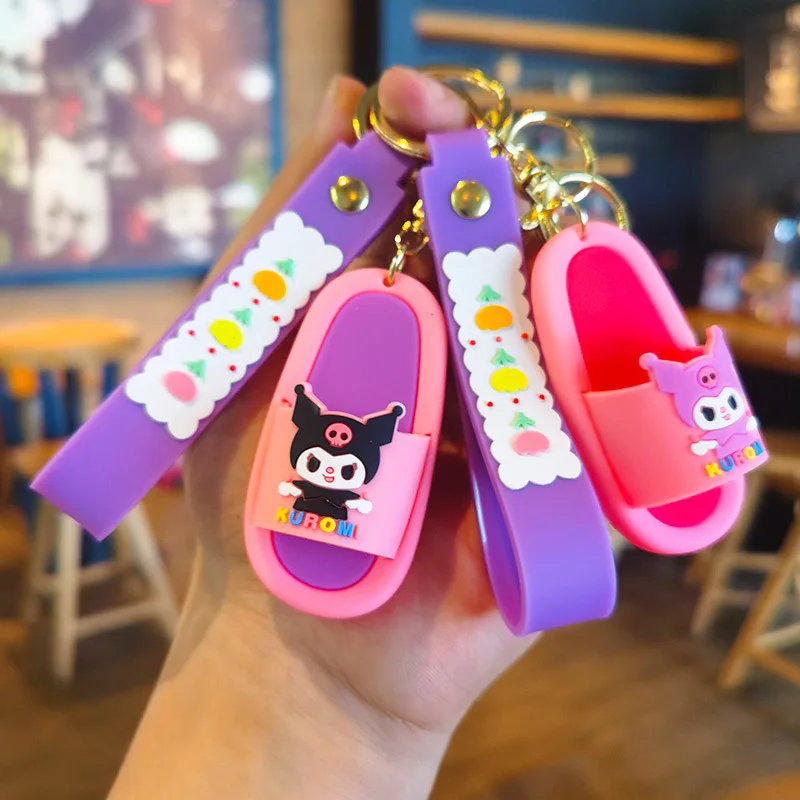 

Slippers Sanrio Keychain Kuramitsu Sanrio Keychain Cartoon Doll Cute Keychain Sanrio Gift Y2k Fashion Toys Anime Cartoon Frind