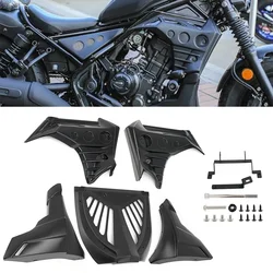 Motorcycle Black Fairing Lower Chin Spoiler Side Cover Engine Guard Side Frame For Honda Rebel CMX 300 2017 2018 2019 2020-up