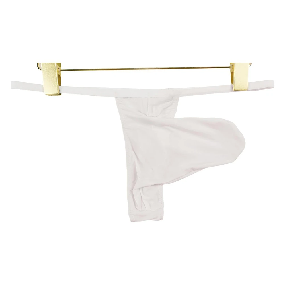 الانتفاخ الحقيبة ملخصات الحرير الجليد ثونغ العلامة التجارية الجديدة تنفس النسيج الرجال الملابس الداخلية مادة البوليستر لارتداء غير رسمي