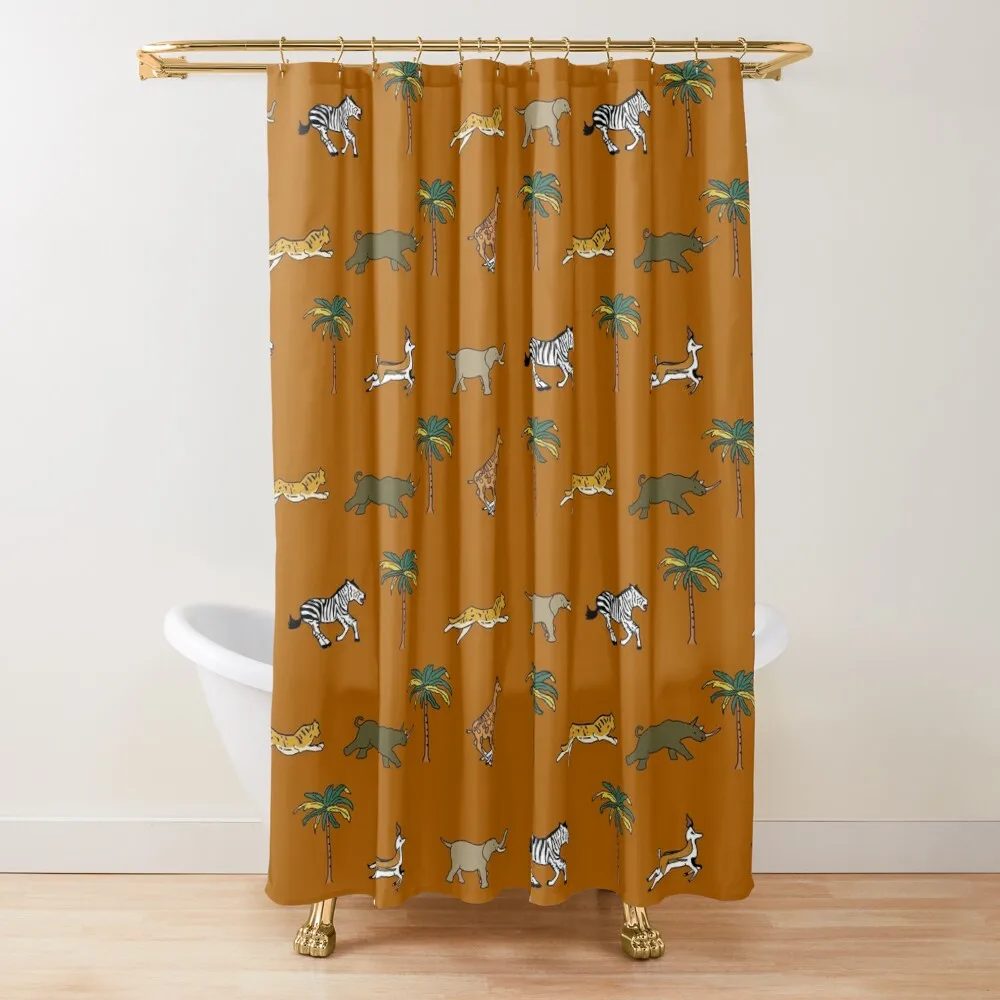 

Darjeeling Limited Luggage Pattern Fan Art Shower Curtain Cute Shower Luxury Bathroom Shower Bathtub Bathroom Curtain