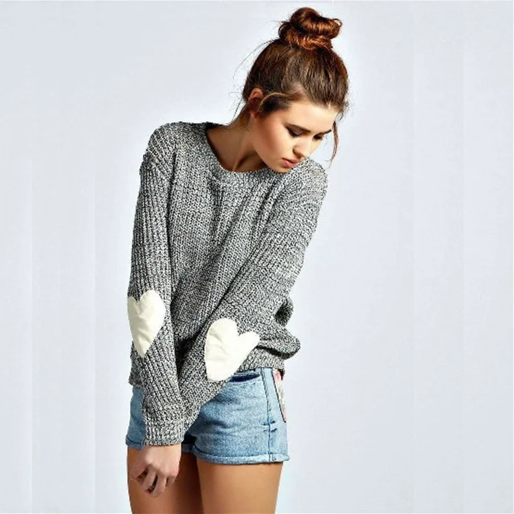 

Women's Overhead Sweater Autumn Winter Street Style Straight Cut round Neck Pullover Polyester Fiber Casual Top Blouse