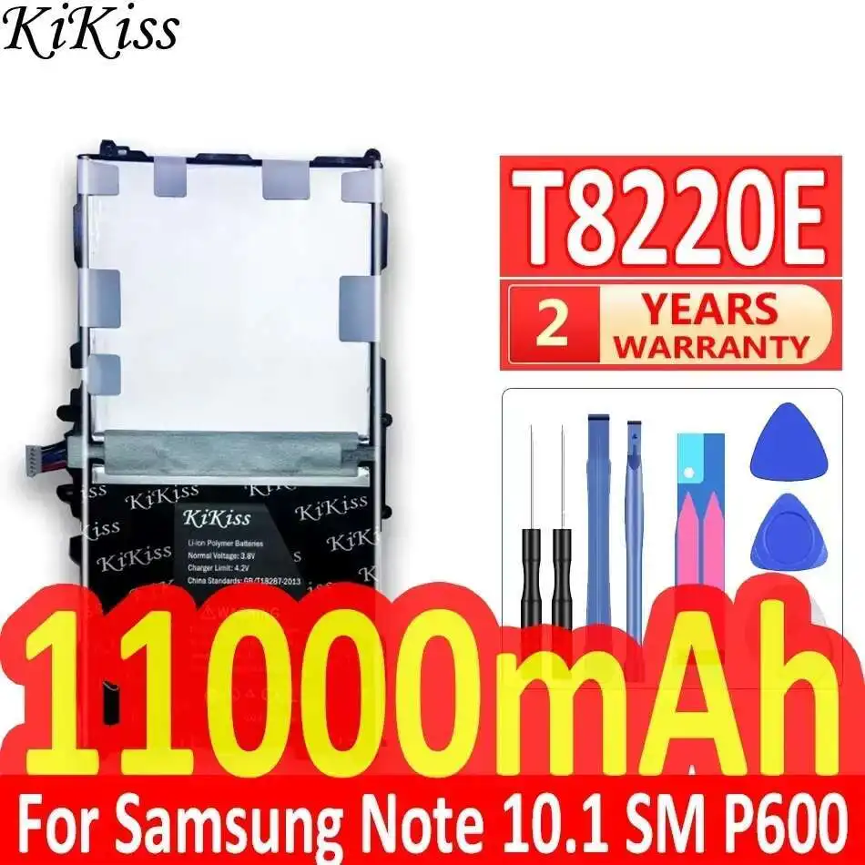 

KiKiss Battery 11000mAh Tablet For Samsung GALAXY Note 10.1 SM P600 P601 P605 P607 T520 T525 P602 T8220E T8220C