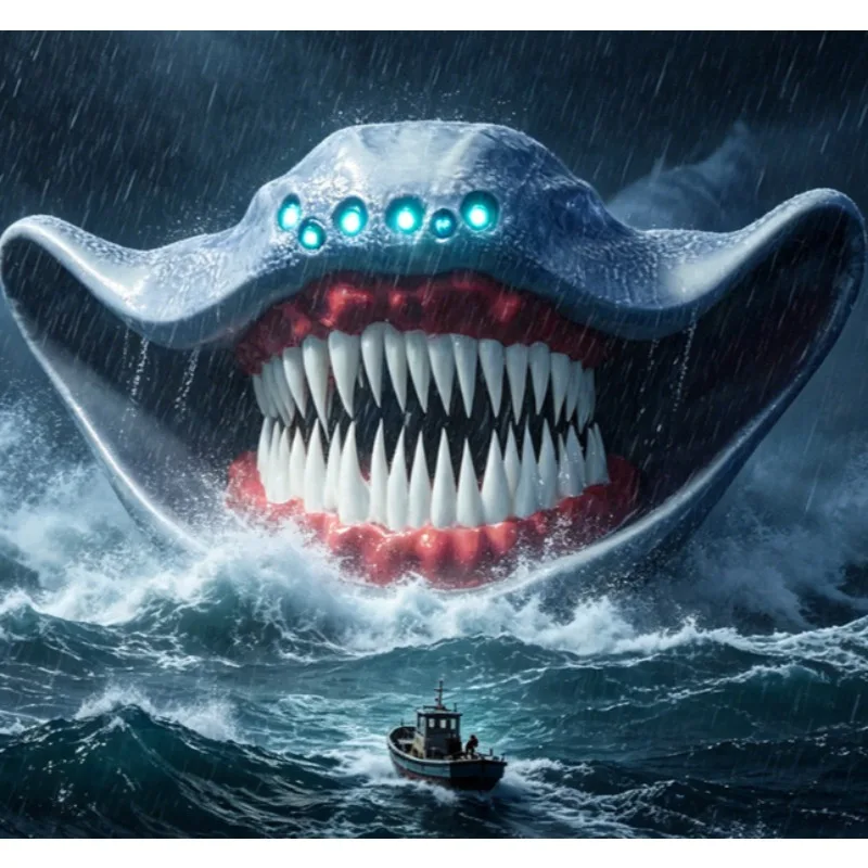 ancient-deep-sea-monster-3d-printed-model-giant-fangs-ocean-creature-articulated-figure-kids-toy-home-decor-gift