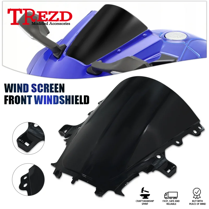 

Motorcycle Wind Shield Windscreen Visor For YZF-R1 R1M 2020 2021 2022 2023 2024 ABS Front Windshield Deflector Protector r1 r1m