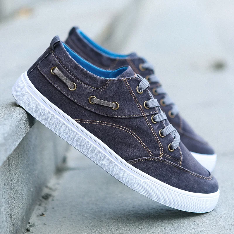 

Men's Canvas Shoes Flat Low helpVulcanized Shoes Men's Sneakers 2025 New Men's Black Casual Canvas Shoes Men's Shoes Sneakers