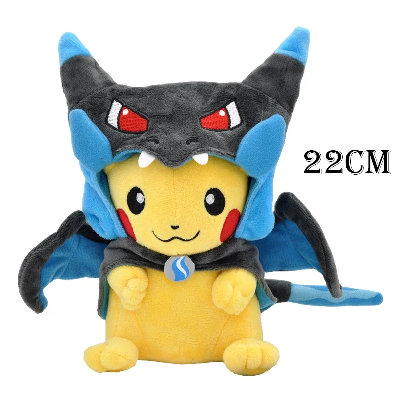 Hot @@ 22cm Pokemon Pikachu Cosplay Gyarados Snorlax Cute Animals Pet Plush Peluche Soft Stuffed Toys Kids