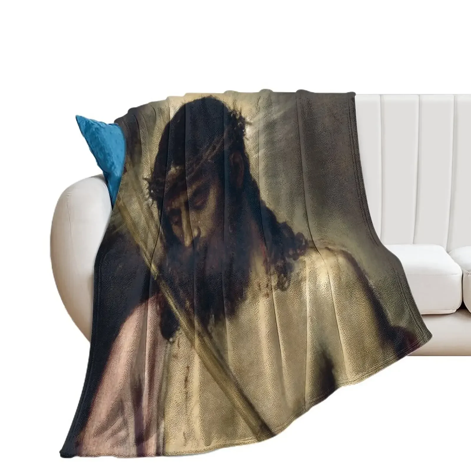 Jesus Christ: Ecce Homo, by Titian Throw Blanket Luxury Brand Decorative Beds manga Blankets