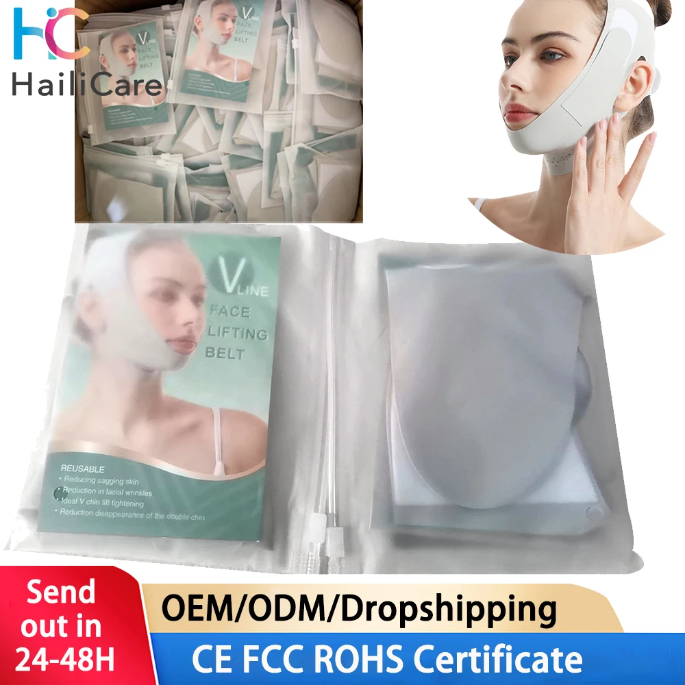 V Face Atmungsaktives Band Cheek Lift Up Belt Reduzieren Sie das Doppelkinn V-Line Shaping Bandage Anti-Falten Simmer Face Shaper Hautpflege
