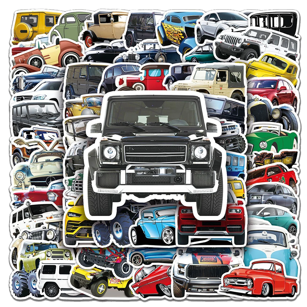 

10/30/50/102pcs Retro JDM Racing Car Stickers Cool Graffiti Sticker Notebook Laptop Skateboard Stationery Cartoon Decals Packing