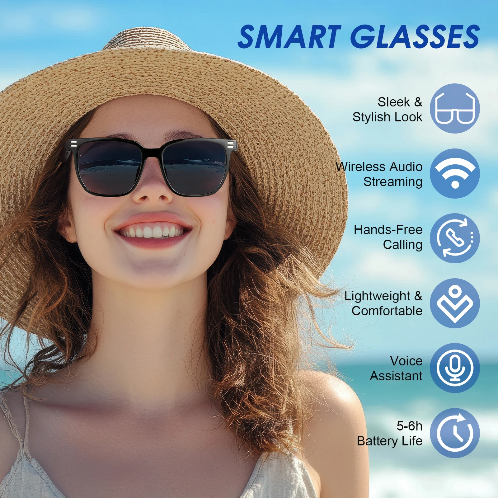 FOR Xiaomi M10PRO B Smart Glasses Bluetooth Anti Blue Photochromic Listen Music Calls Color Changing Versatile Stylish Glasses