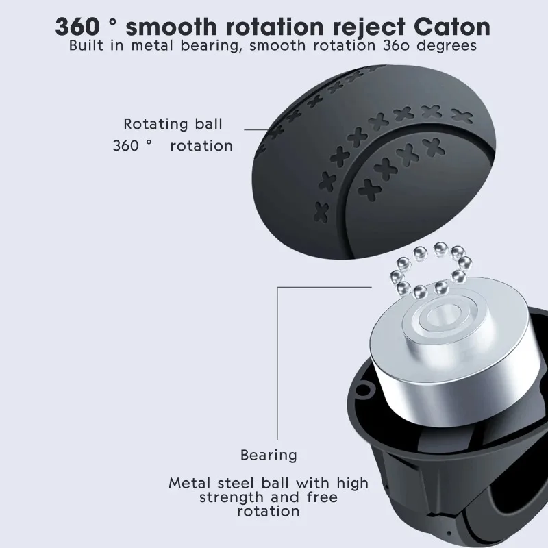 360° Rotation Turning Steering Wheel Booster Metal Bearing Ball Shaped Power Handle Spinner Knob for Enhanced Driving Experience