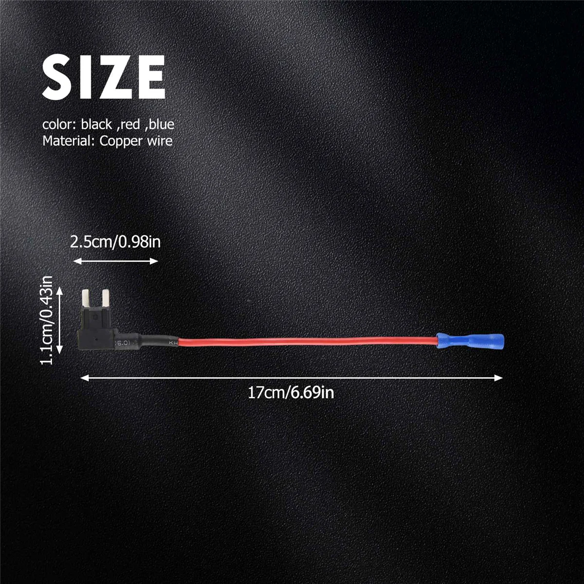 อะแดปเตอร์ฟิวส์2-แทรกแรงดันไฟฟ้าของใบพัดสำหรับยานยนต์ฟิวส์ AP ATT MINI LOW PROFILE