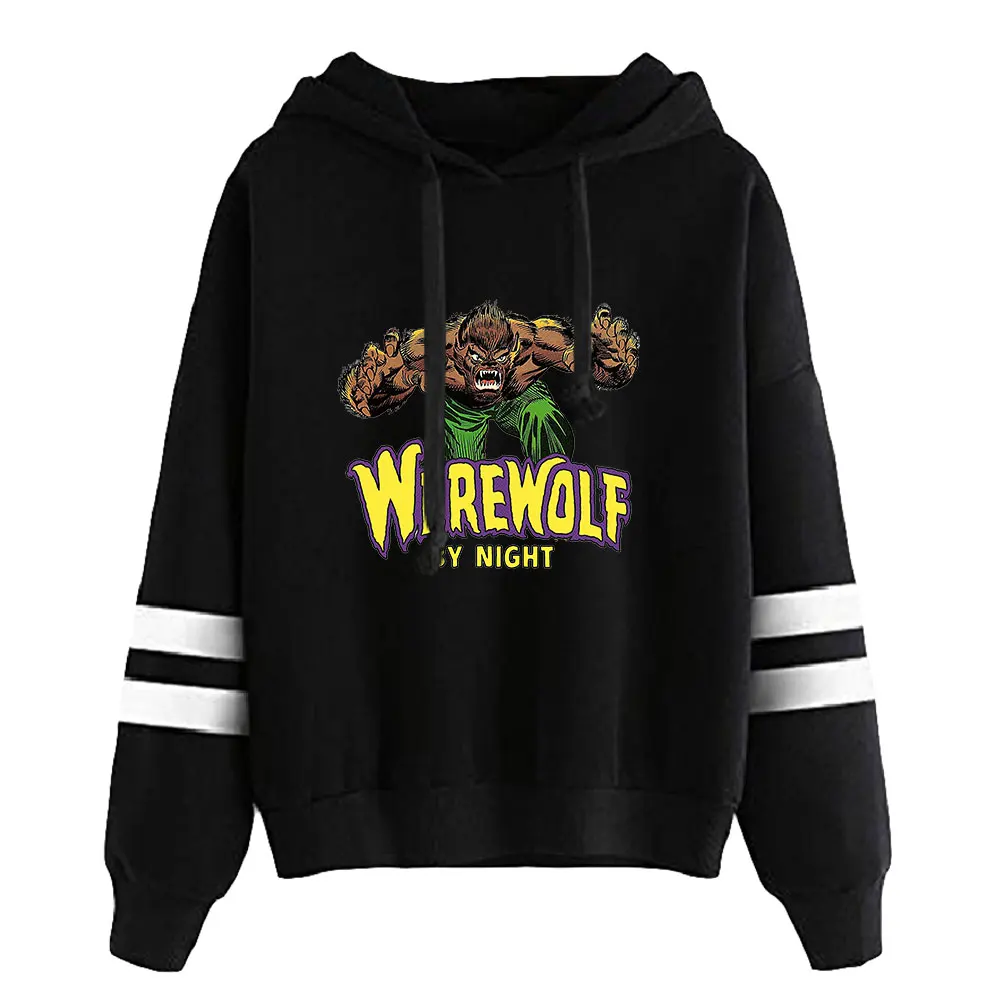 

Werewolf By Night Movie Unisex Pocketless Parallel Bars Sleeves Sweatshirts Women Men Hoodie New Film Fashion Clothes