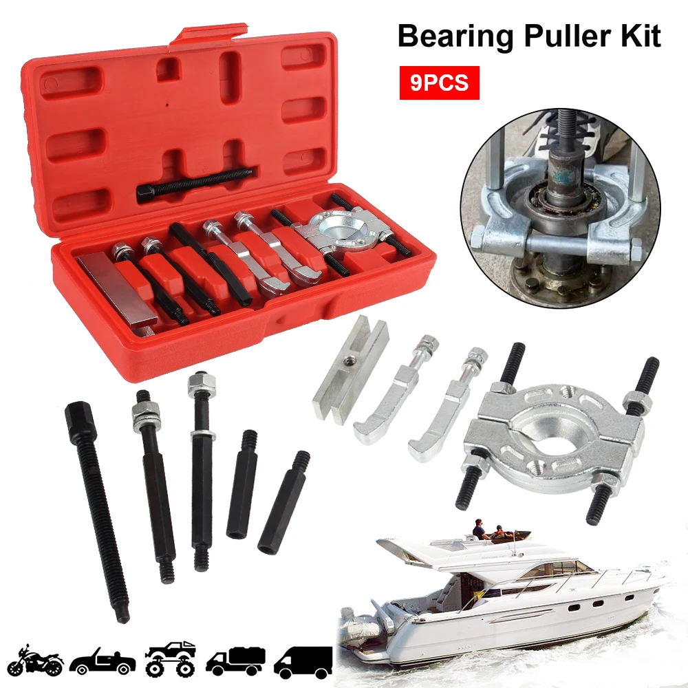 

9 шт. набор съемник подшипников для лодки, гаражные инструменты, автомобильный сепаратор подшипников, ручные инструменты для удаления автомобиля, ремонт, профессиональный подшипниковый ключ