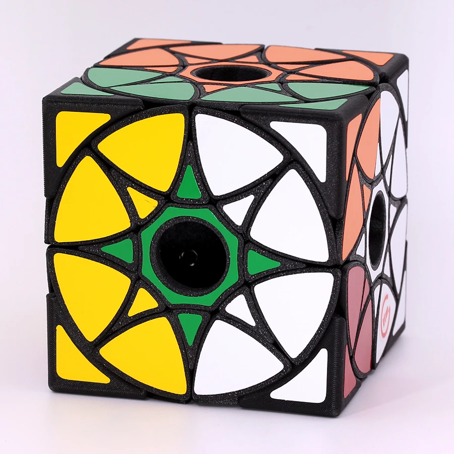 fs limCube Void Star Wheel Magic Cube 3D Printing New Arrival Magic Cubo Magico Starry Sky Cross Shaped Hollow Difficult Games