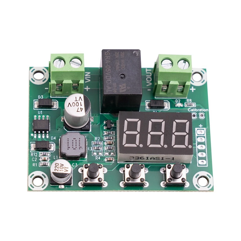 Módulo de protección de voltaje CC de batería de ABFT-3X 6V-80V Placa de protección de salida de desconexión de batería de bajo voltaje de alto voltaje