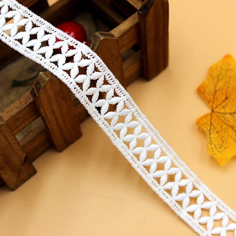 Water-soluble Embroidery Lace, Simple Cross Staircase, DIY Home Textile Accessories, Clothing Accessories, 10Yards/Lot, RS4773