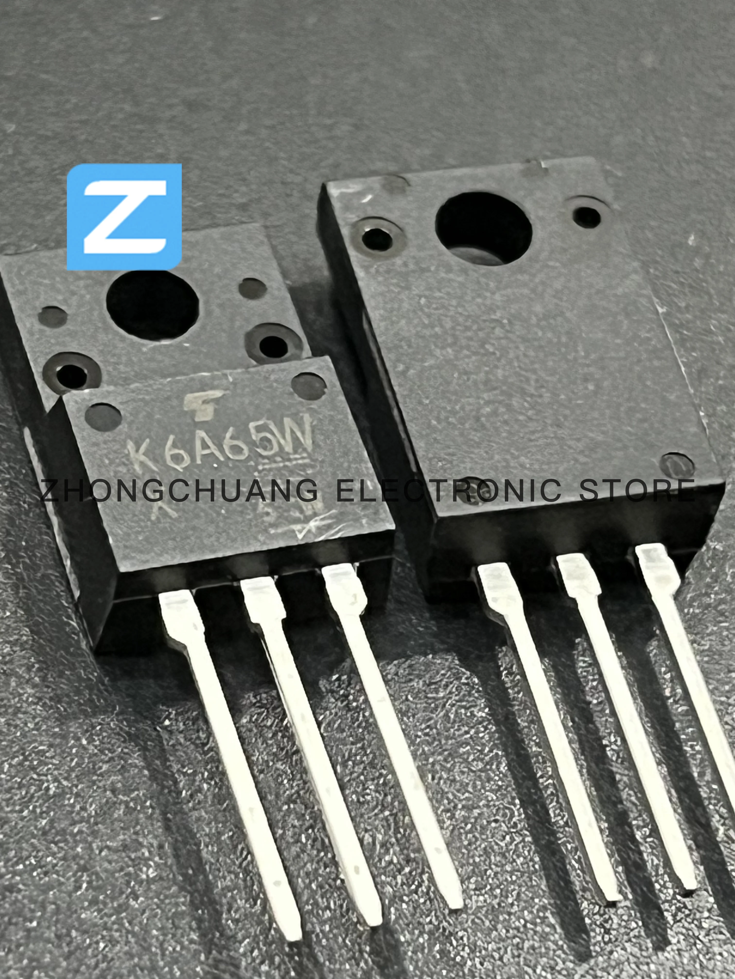 1-10pcs tk6a65w k6a65w TO-220F 650v 2.4a mosfet neues original