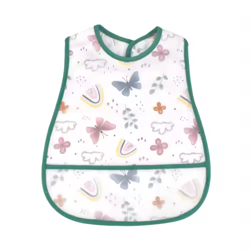 2023New Cartoon Pattern EVA Waterproof Pocket Lunch Feeding Bibs Adjustable Baby Bibs Cute Children Baby Apron Kids Burp Cloths - Image 22