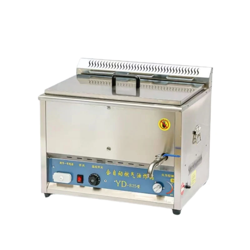 About Large Capacity Continuous Snack Donuts & French Fries Industrial Frier with Basket and Lid