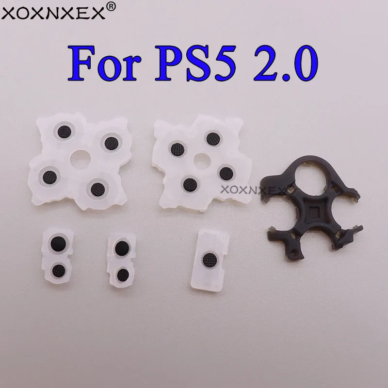 1Set For PS5 V2 Conductive Rubber Gasket Replacement Part L R ABXY Button for PS5 Controller D-Pad