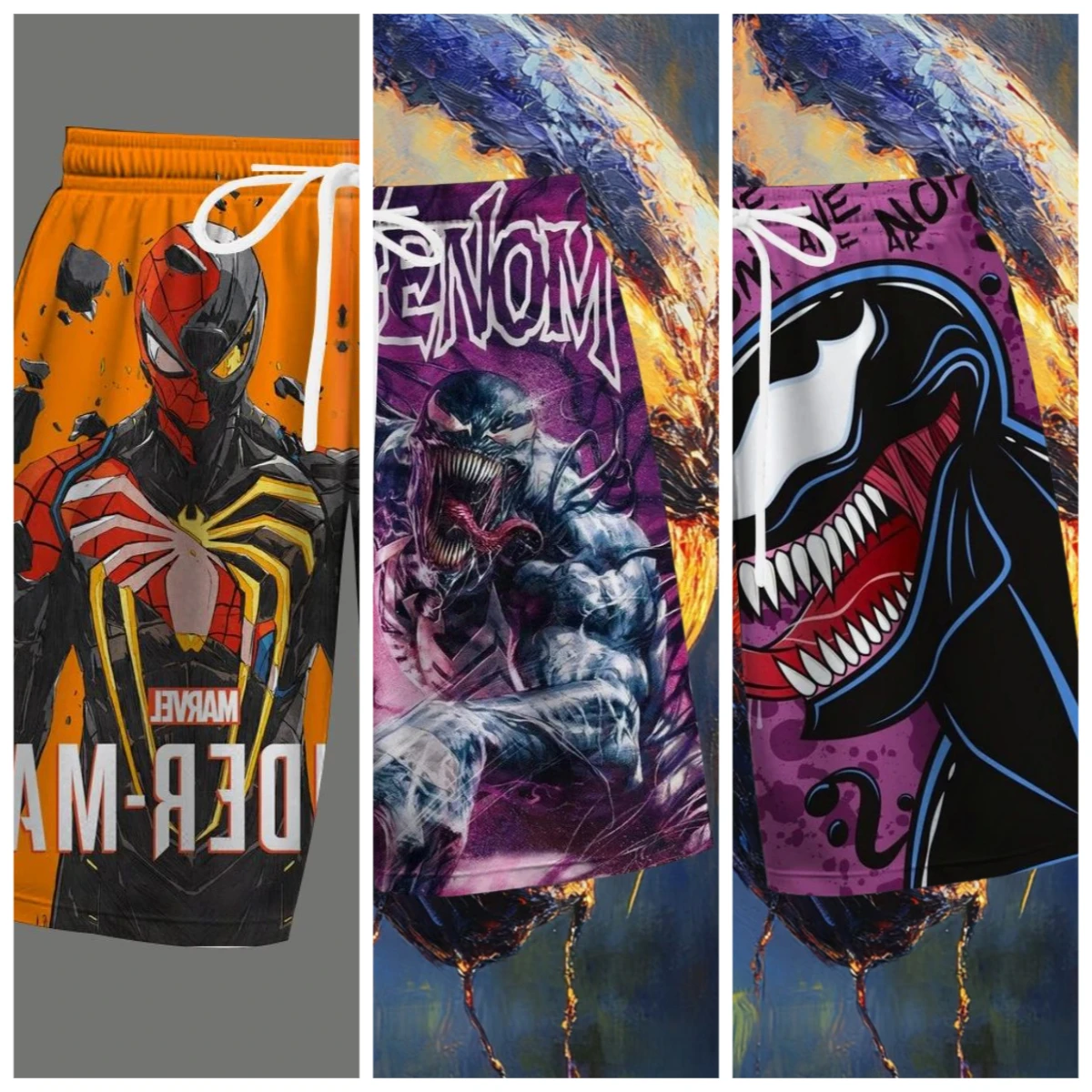 

25 Spider Man Men's Shorts Disney Shorts Spider Man 3D Printed Swim Shorts Beach Shorts Fashion Men's Shorts New Men's Shorts