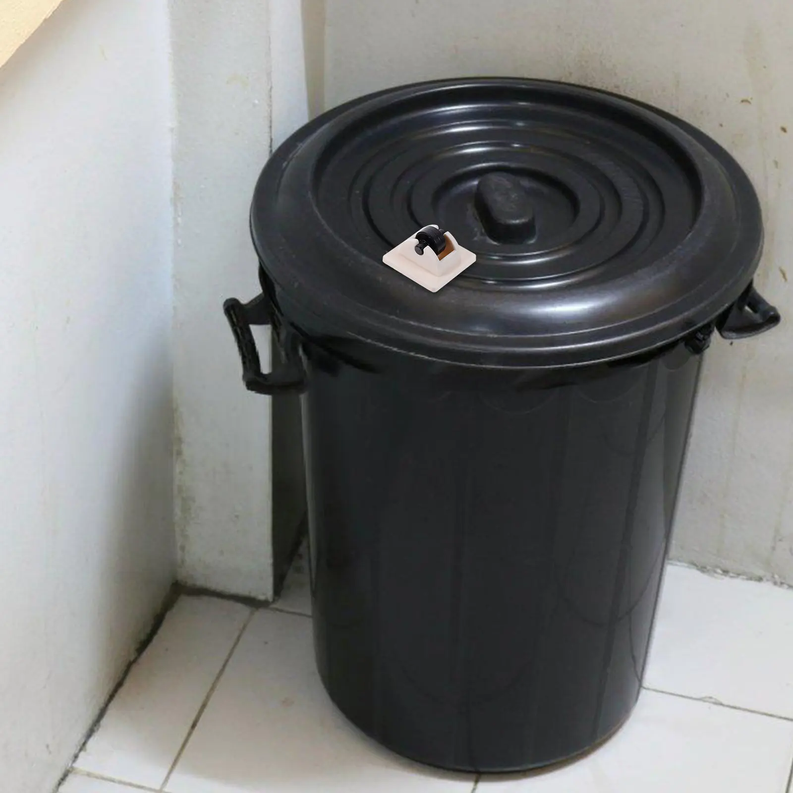 4Pcs Self Adhesive Mini Caster Wheels Non Swivel Plastic Small Wheels for Trash Can Storage Bin Easy Stick on Heavy Duty Floor