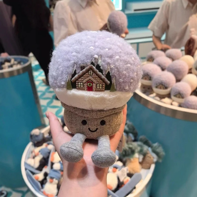 

Winter Snowball Plush Toy Cute Soothing Stuffed Animal Doll Soft Christmas Gift For Kids Girls Birthday Present