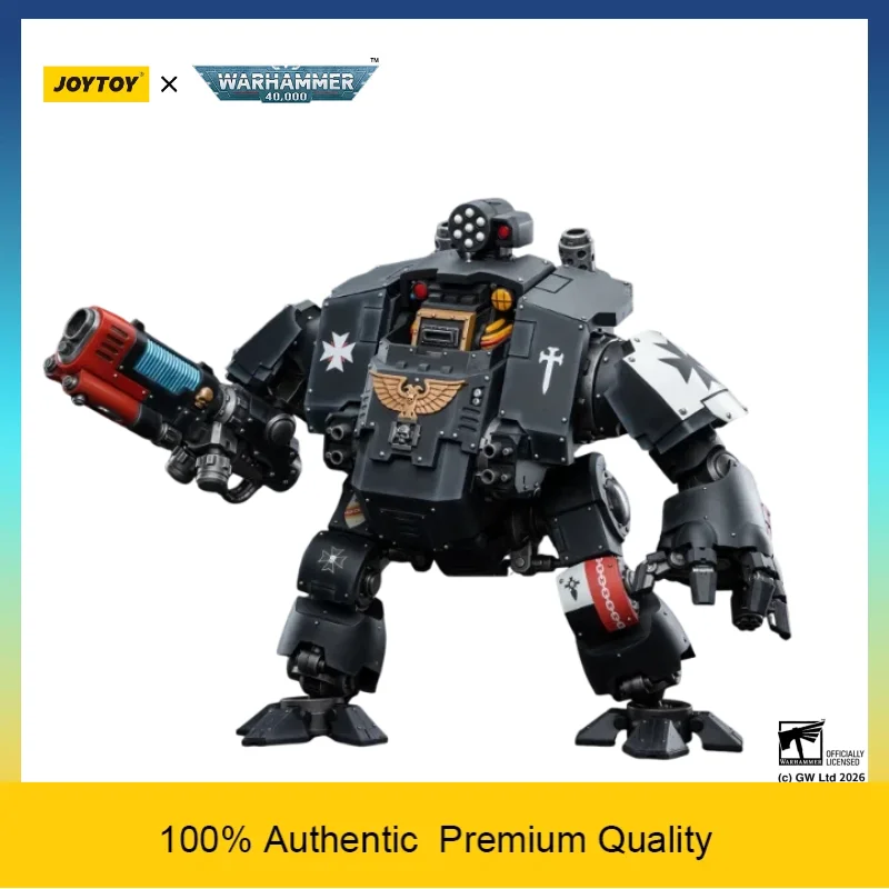 Auf Lager JOYTOY Warhammer 40K Black Templars Redemptor Dreadnought 1/18 JT3778 Sci-Fi Bewegliche Sammler-Actionfigur
