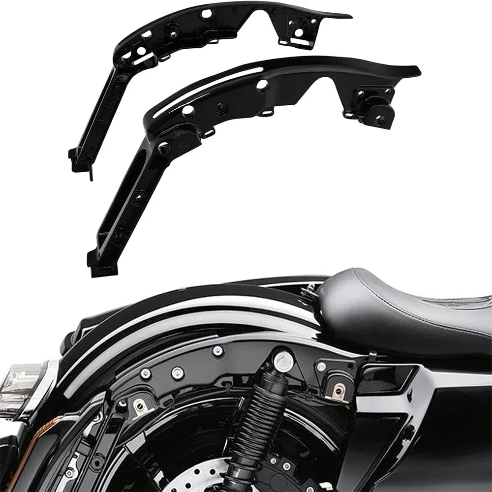 Black Rear Fender Support Bracket Kit for Harley Touring Road King Electra Glide Street Glide FLHX Road Glide 2014-2023