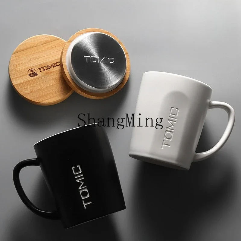 

CL fashion light luxury ceramic cup wholesale mug with lid fashion coffee cup simple office water cup