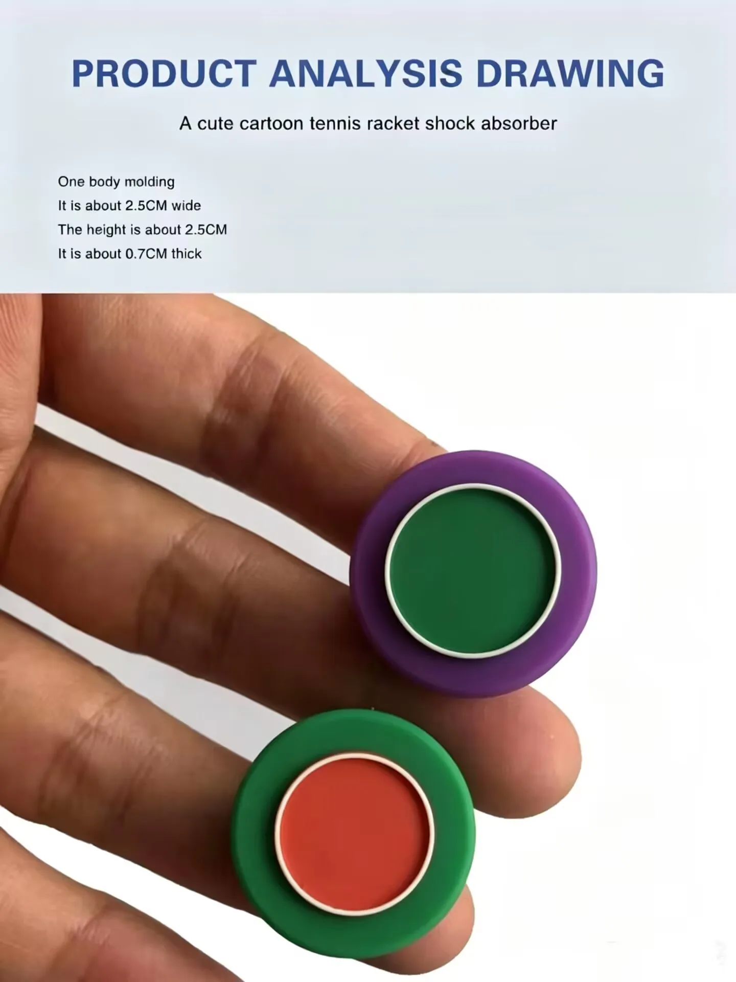 5/2Pcs Tennis Racket Shock Absorber Dampener Commemorative Model Anti-Vibration Silicone Sport Accessories Reduce Vibration