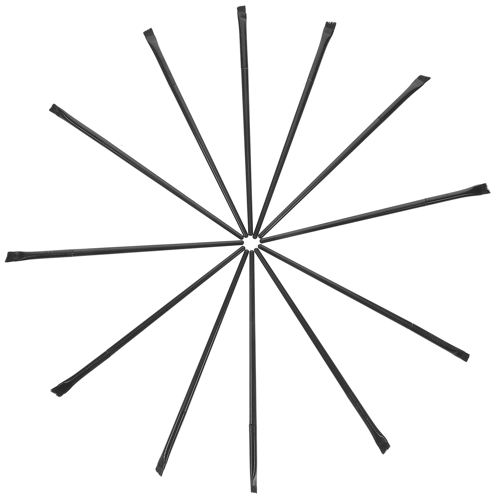 

12pcs Makeup Brushes Angled Eyeliner Smudge Eyeshadow Brow Concealer Fine Liner Tool Set For Women Eyeliner Brush