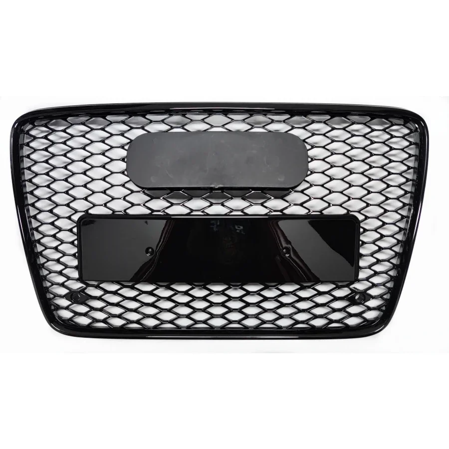 For RSQ7 Style Front Sport Hex Mesh Honeycomb Hood Grill Black for Audi Q7 4L 2007-2015 Car-styling Accessories fast ship