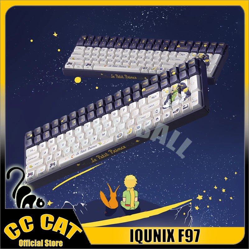 

IQUNIX F97 The Little Prince Wireless Bluetooth Mechanical Keyboard Aluminium Alloy 3-Mode Hot Swap RGB Office Gaming Keyboards