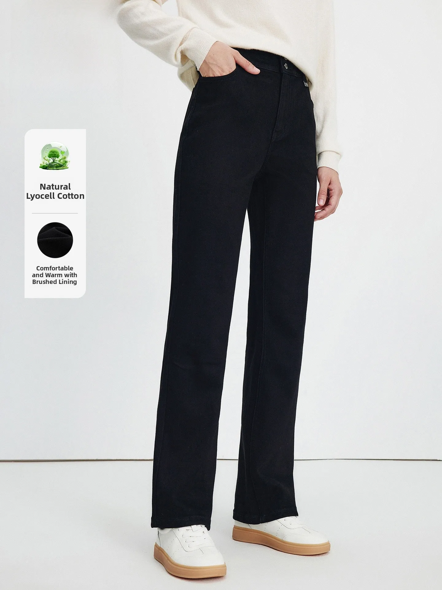 

Женские повседневные джинсы прямого кроя Navigare из хлопка с эффектом потертости, комфортные, длинные брюки на осень