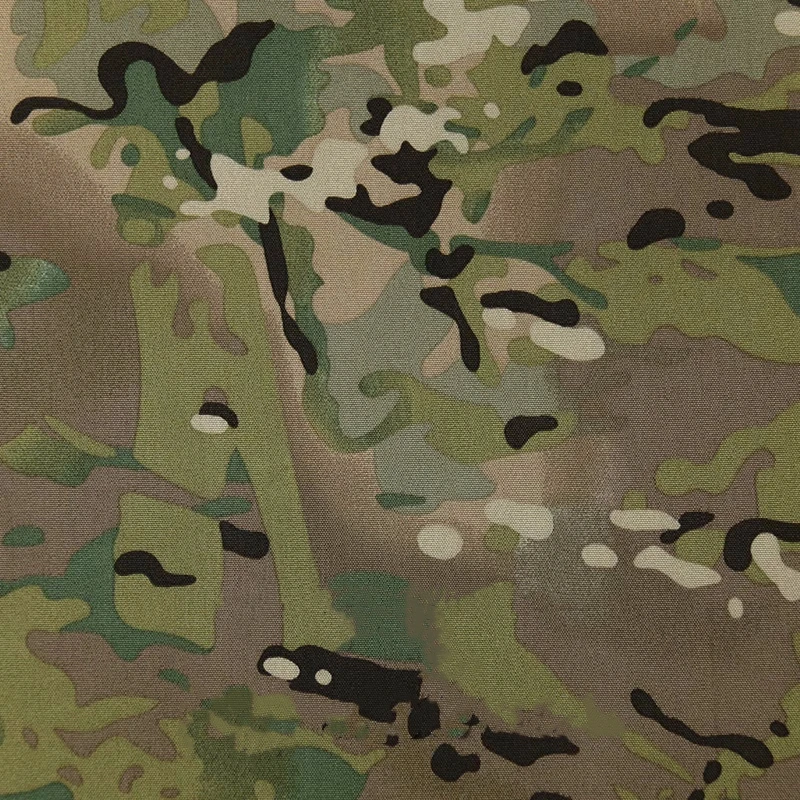 500D Polyester MC Camouflage Fabric Multicam CP Military Waterproof Cloth PU Coating DIY