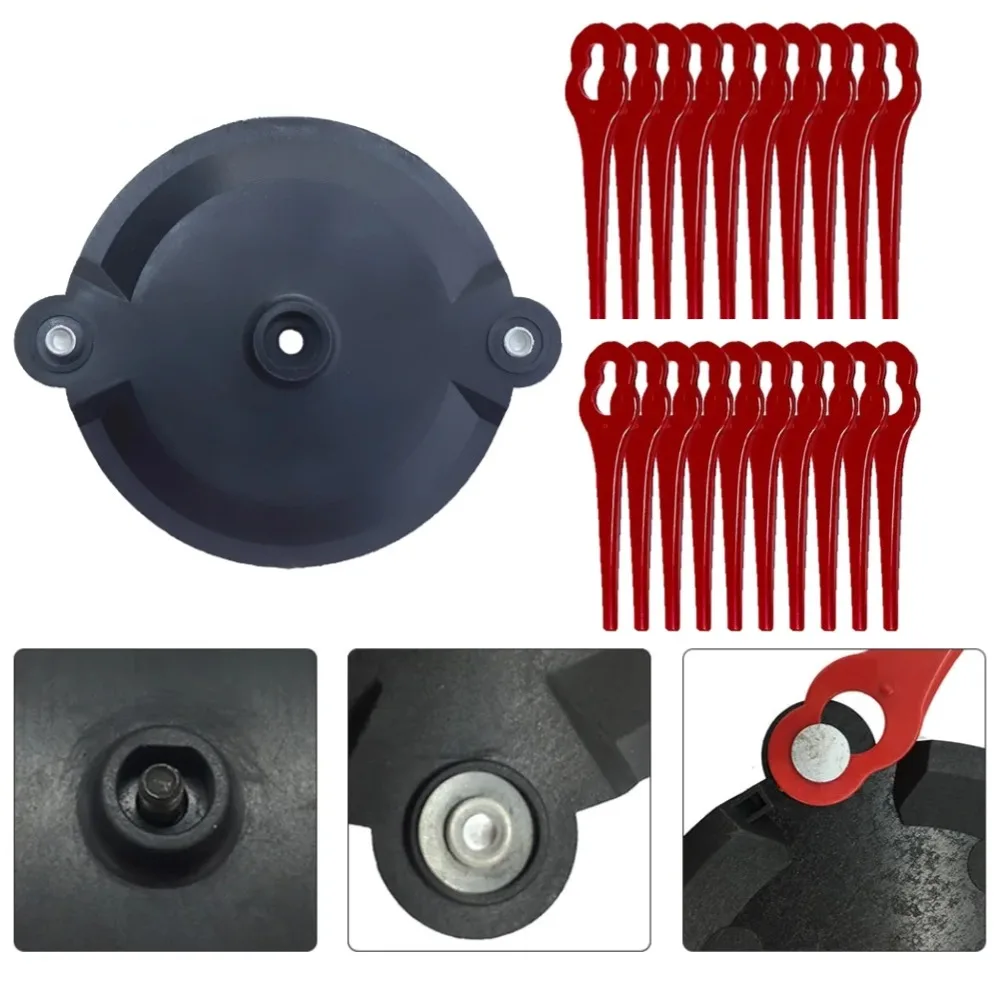 Grass Trimmer Cutter Head Replacement Blades for Parkside PRTA 20-LiA1 LIDL IAN 311046 91099406 Simple Snap-On Plastic Head