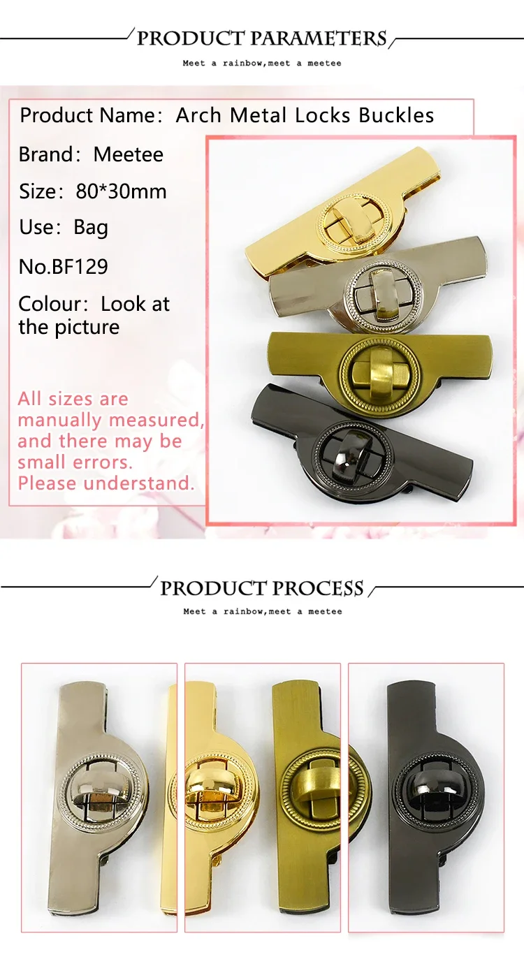 1-5Pcs Bag Twist Turn Lock Snap Metal Buckles Handbag Decor Closure Clasps DIY Luggage Replacement Hardware Accessories