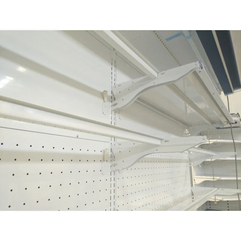 custom.Supermarket Convenience Stores Commercial Semi-high Fruit Vegetable Showcase Open Display Refrigerator