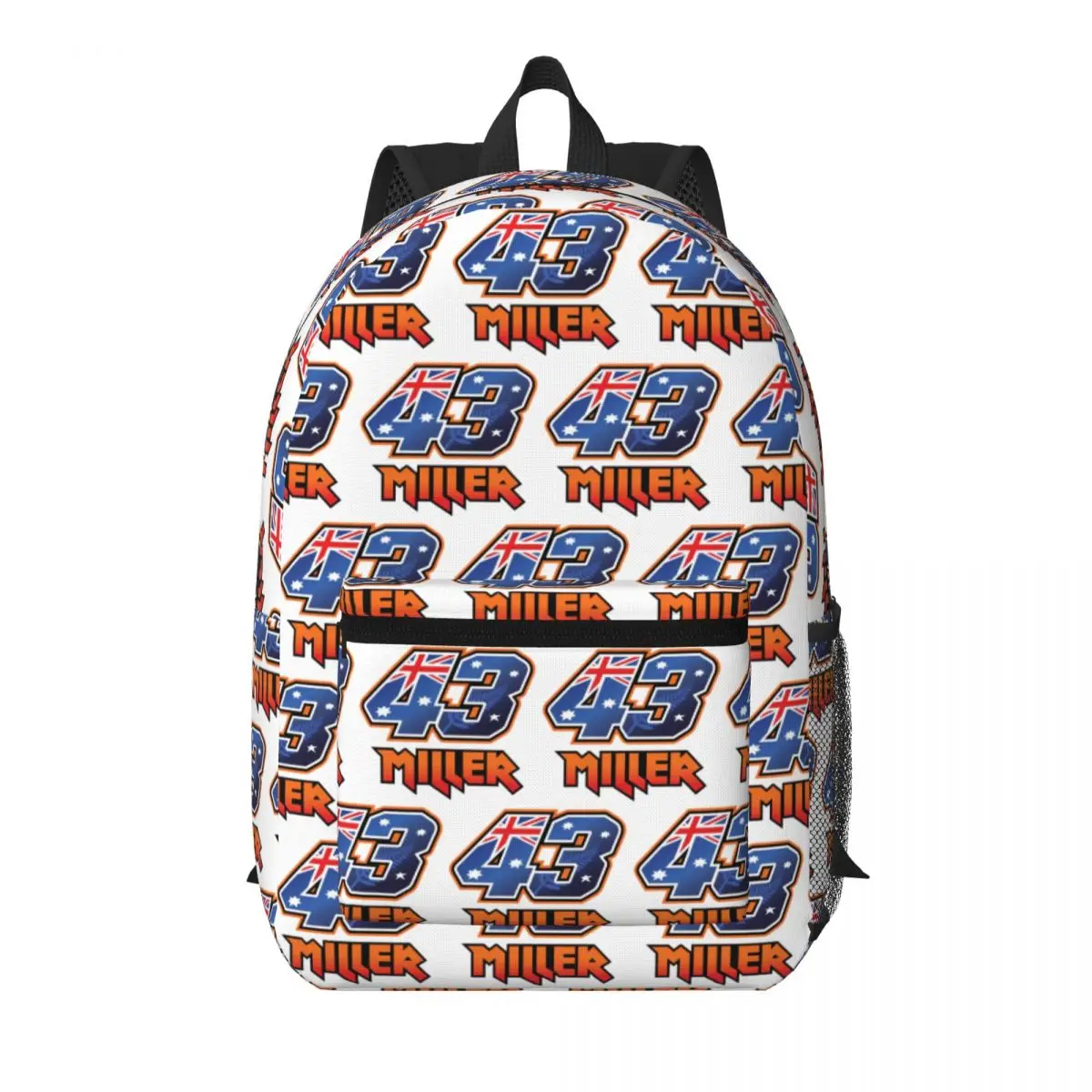 Jack Miller Number 43 Student Backpack School Bag Hiking Travel Daypack for Boys Girls Bookbag Shoulder Bags