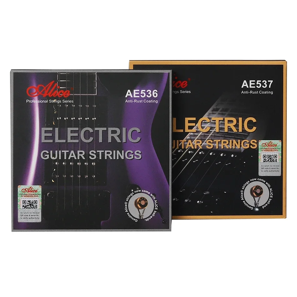 Alice Professional Strings Series AE536 AE537 ชุดสายกีตาร์ไฟฟ้า Multipolymer Anti-Rust Coating