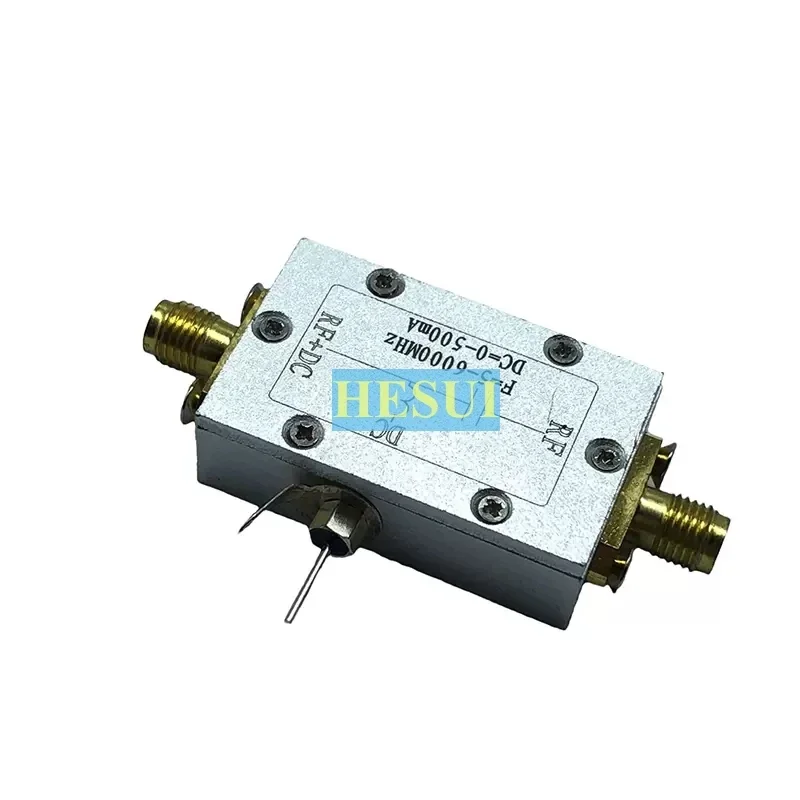 21dBm 100mW gain- 20dB 5- 6000MHz Amplifier 6GHz amplifier Broadband RF power amplifier module board with  CNC Al shield shell