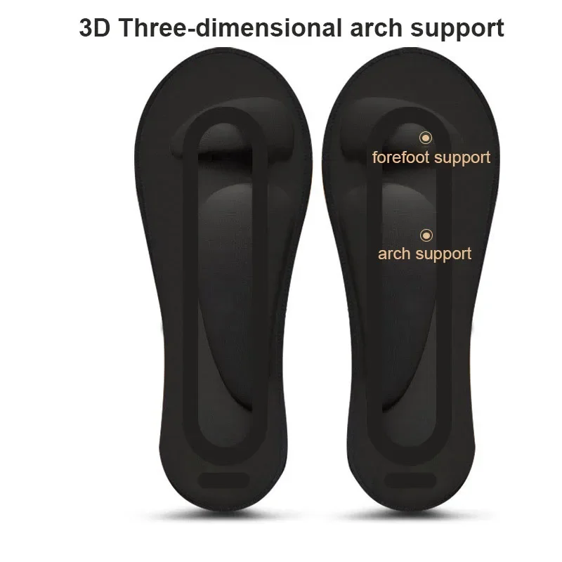Solette per piedi con supporto per arco plantare in schiuma 3D Soletta per scarpe da donna Calzini da massaggio antiscivolo con ghiaccio invisibile poco profondo Cuscino assorbente del sudore