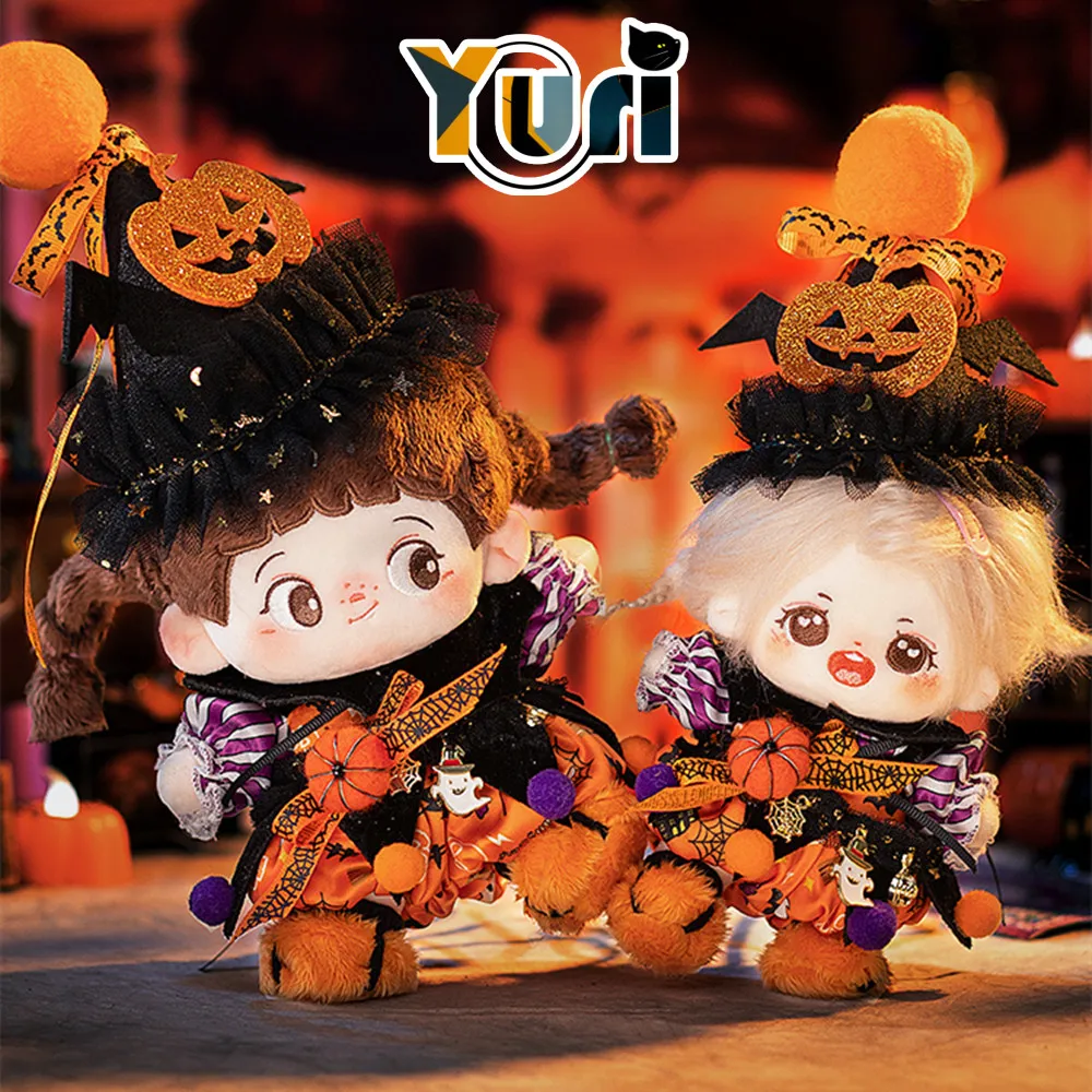 

Cute Hallowmas Suit Costume Halloween Hoodie For 15cm 20cm Doll Clothes Clothing Coak Hat Cute Cosplay C Mini