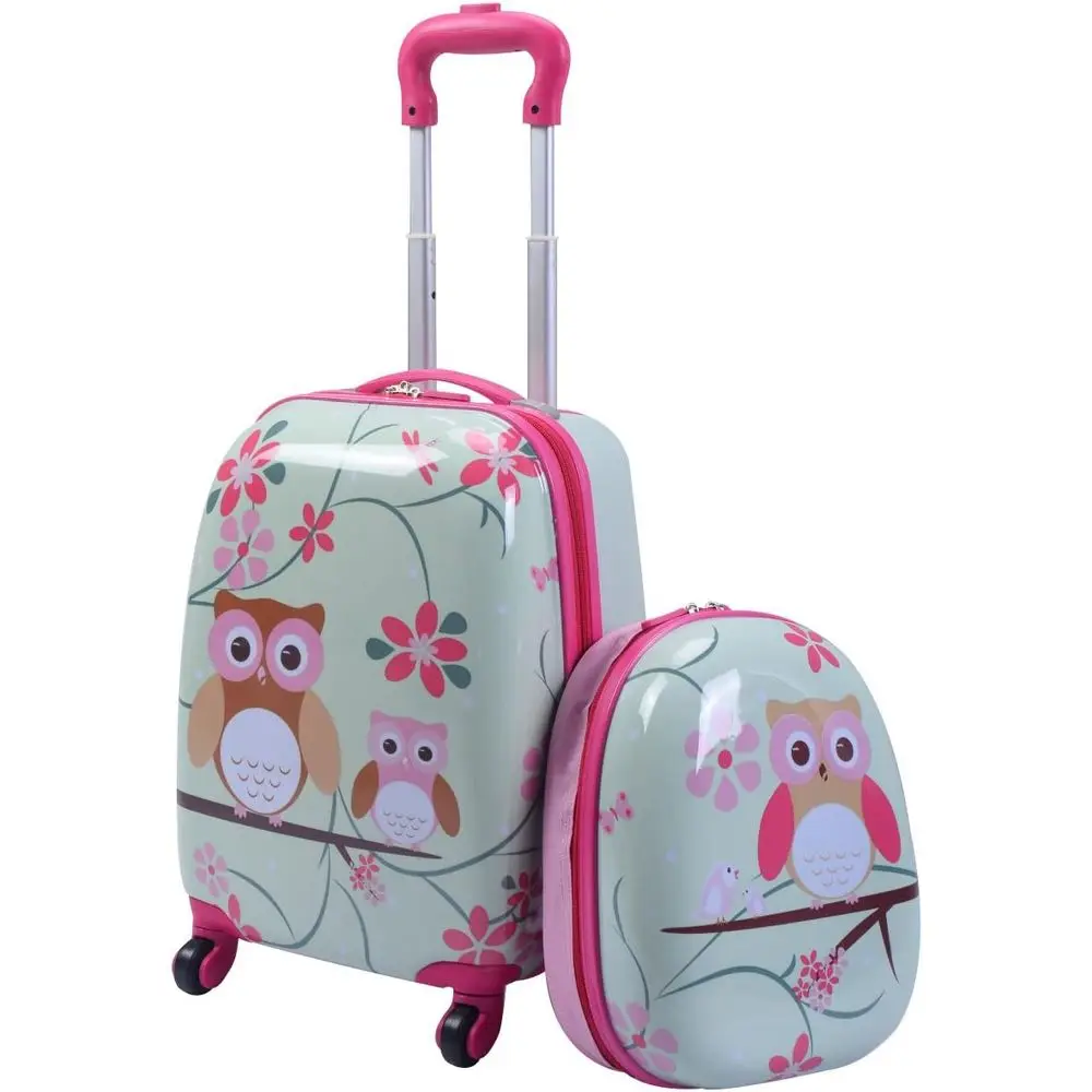 

Детский набор чемоданов двойного размера, 12 и 16 дюймов, на колесиках